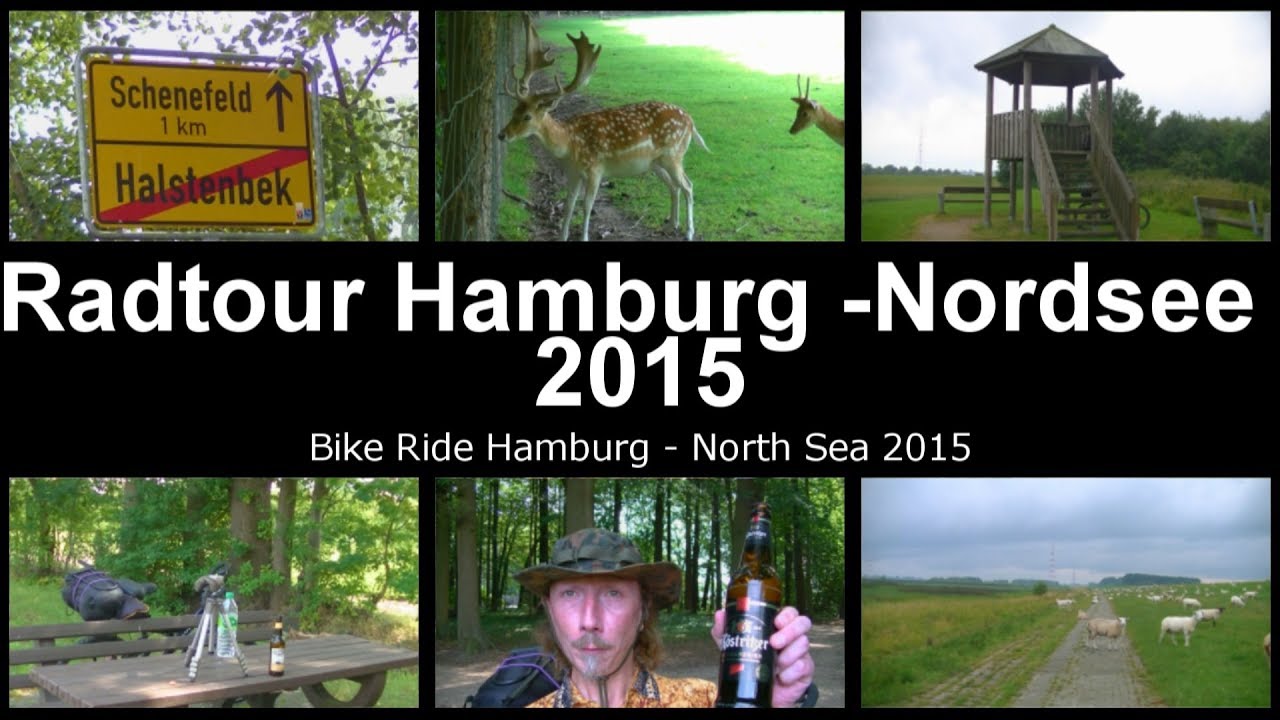 Radtour Hamburg - Nordsee  2015 - Teil 1 - Raus aus Hamburg