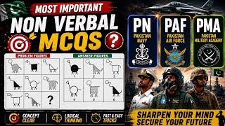 Most Repeated Non Verbal MCQs | Pakistan Army, Navy &amp; Air Force intelligence test 🧠 