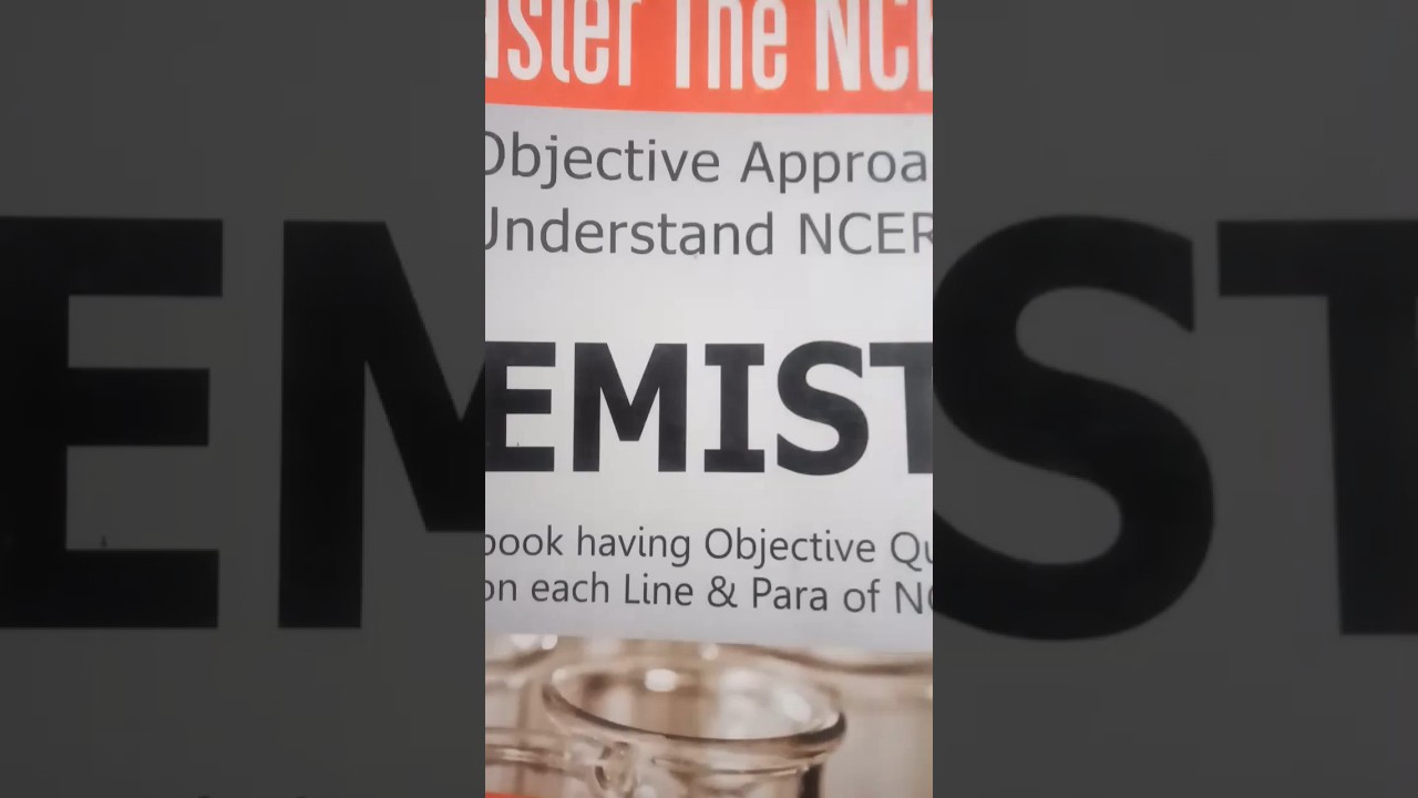 MASTER THE NCERT CHEMISTRY book (volume 1)dont miss