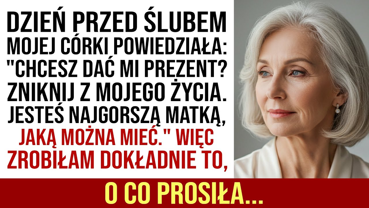 Moja Córka Powiedziała: „Najlepszym Prezentem Ślubnym Jest Twoje Zniknięcie. Jesteś Najgorszą Matką”