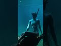 Freediving in a secret cave