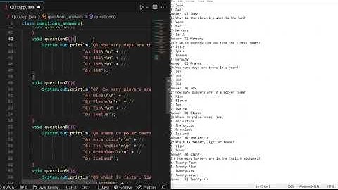 Java Quiz Application in 9 minutes (terminal-based)