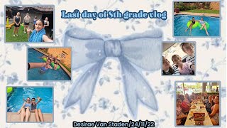 Last Day Of 8Th Grade Vlogrestaurant And Pool Party