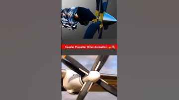 coaxial propeller drive animation 👩‍🔧🚁 #automobile #animation #mechanical #machine #3d #cad 🔥