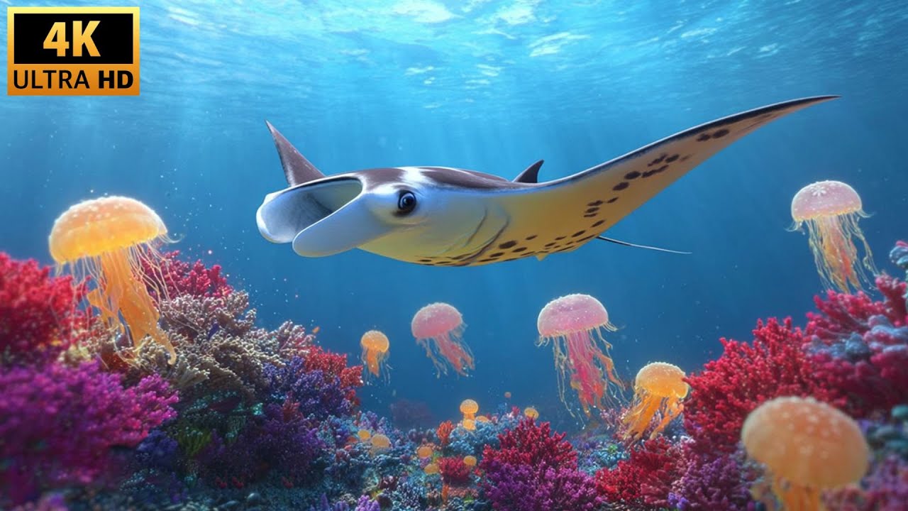 Colorful Ocean | Soft Background Music [4K]