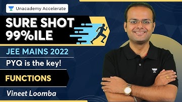 Sure Shot 99%ile In JEE Mains 2022 | PYQ is the key ! | FUNCTIONS | Vineet Loomba