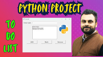 Python Project To-Do List App in Python | Tkinter GUI Project | Task Manager
