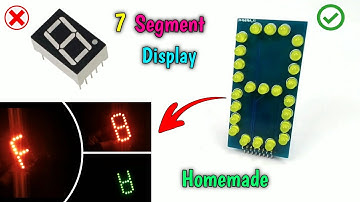 DIY 7 Segment Display |  7 segment display Kaise banaye | How to build a big 7-segment display