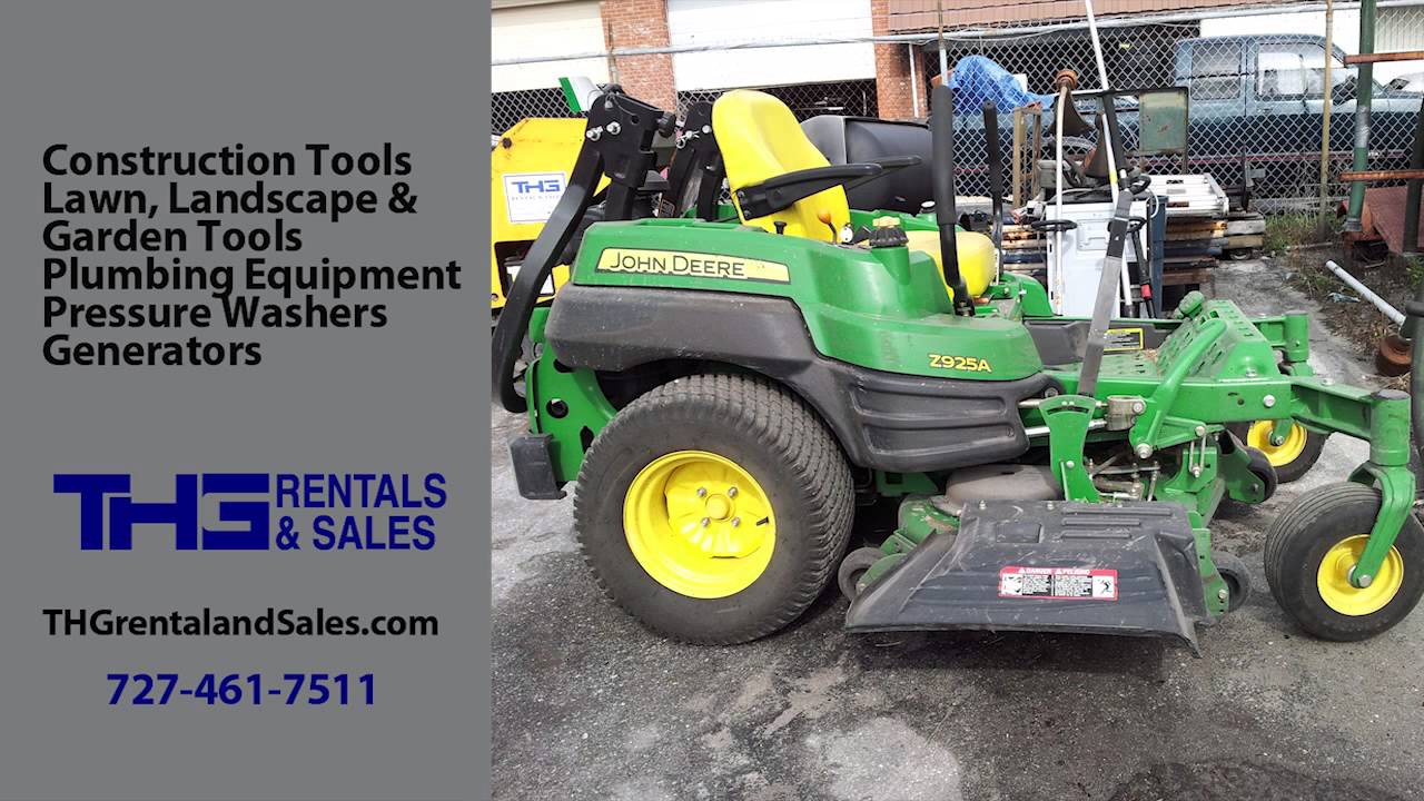 THG Rental & Sales, Rental Equipment Serving Pinellas, Pasco and Tampa Florida YouTube