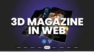This Website Works Like a REAL Magazine (3D Page Flip) | React + Three.js
