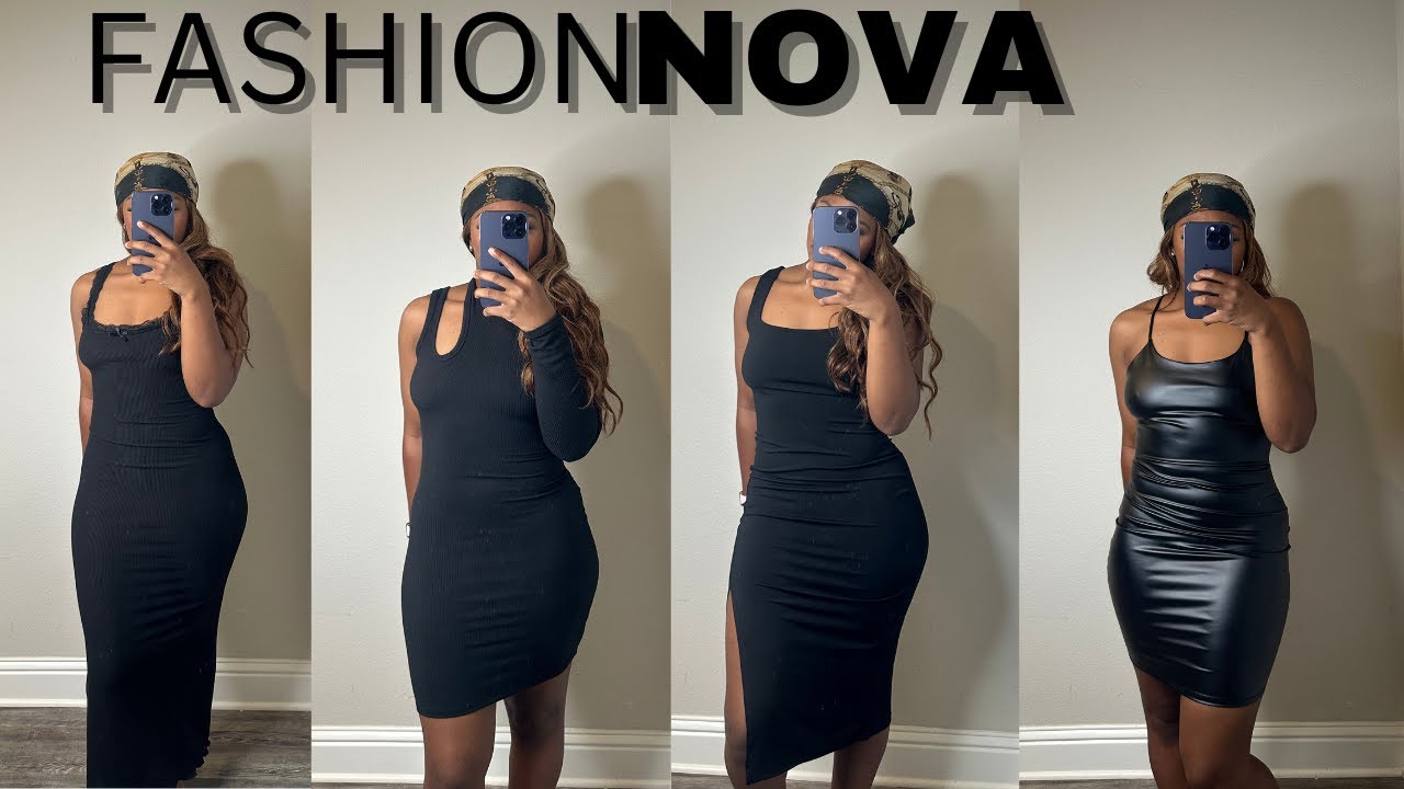 FASHION NOVA BLACK DRESS HAUL FASHION NOVA BLACK DRESS HAUL