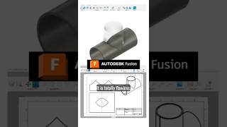 Fusion 360 T-Pipe Modeling Tutorial | From Drawing to 3D CAD