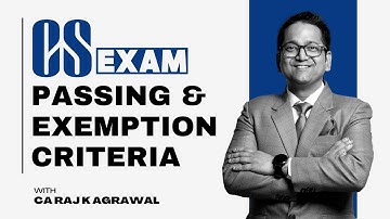 Passing & Exemption Criteria of CS Exam | Detailed Explanation with Example | CA Raj K Agrawal