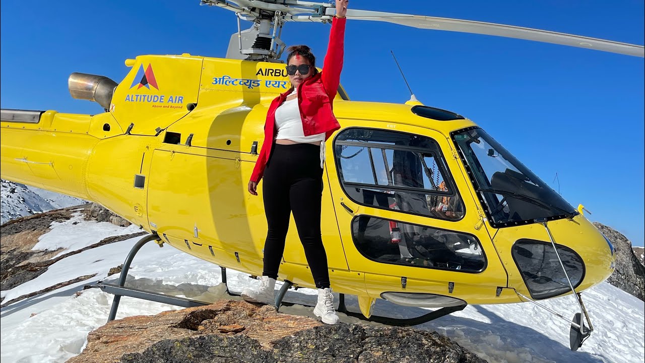 Gosainkunda Helicopter Tour | Frozen Lake | @Rider Roshni