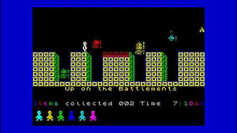 Jeremy Webb playing Jet Set Willy by Software Projects for the 48k Sinclair ZX Spectrum