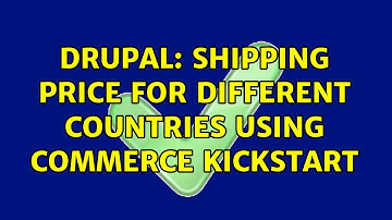 Drupal: Shipping price for different countries using Commerce Kickstart