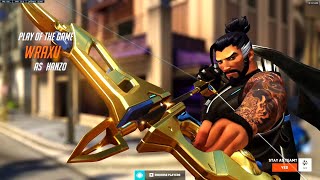 WRAXU SHOWING HIS HANZO SKILL - POTG! [ OVERWATCH 2 GAMEPLAY ]