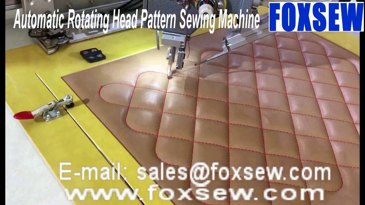 Automatic Leather Upholstery Pattern Sewing Machine YouTube