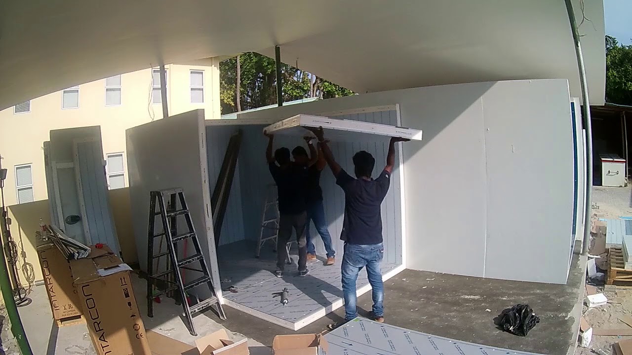 How to Install new cold room - YouTube