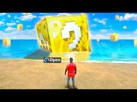 Opening GOD LUCKY BLOCKS In GTA 5!