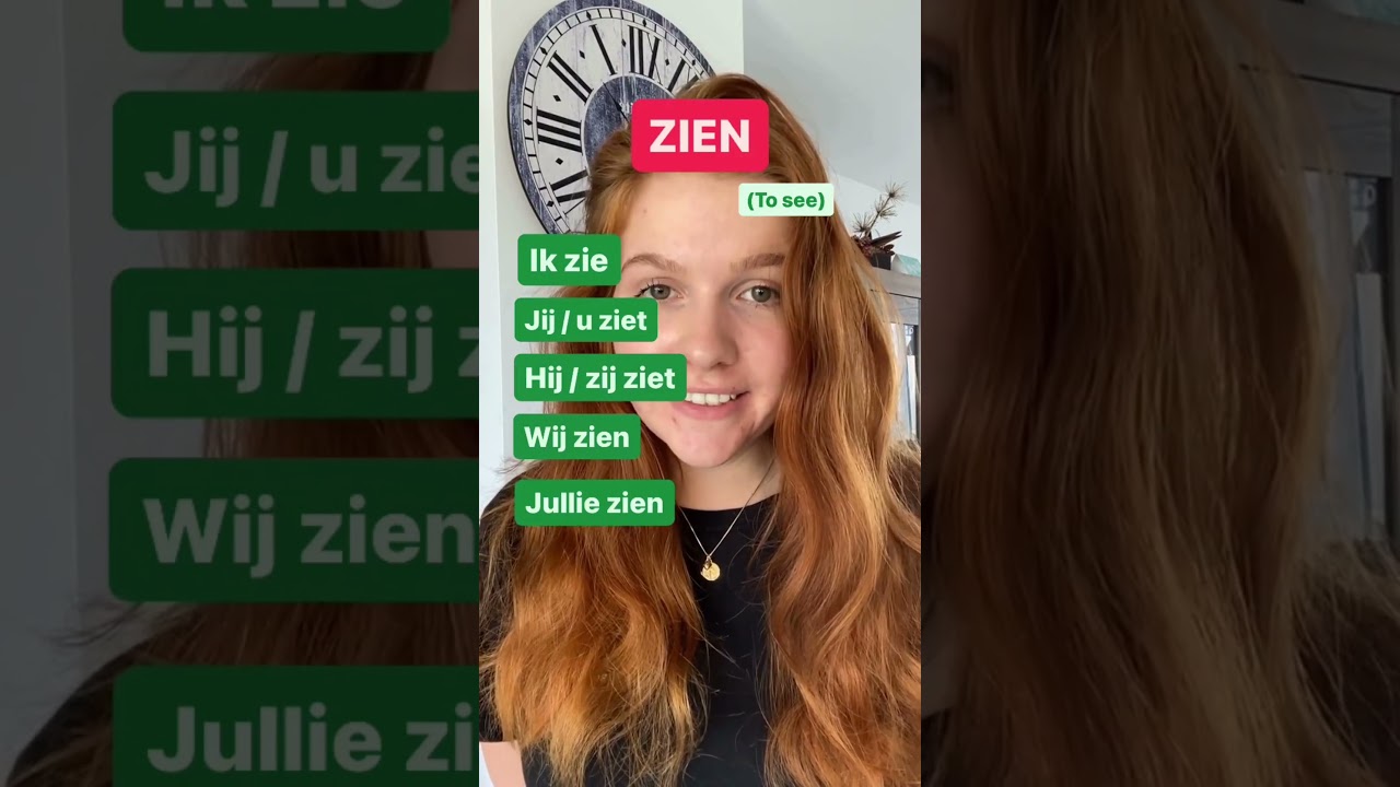 Conjugate the verb "zien" with me