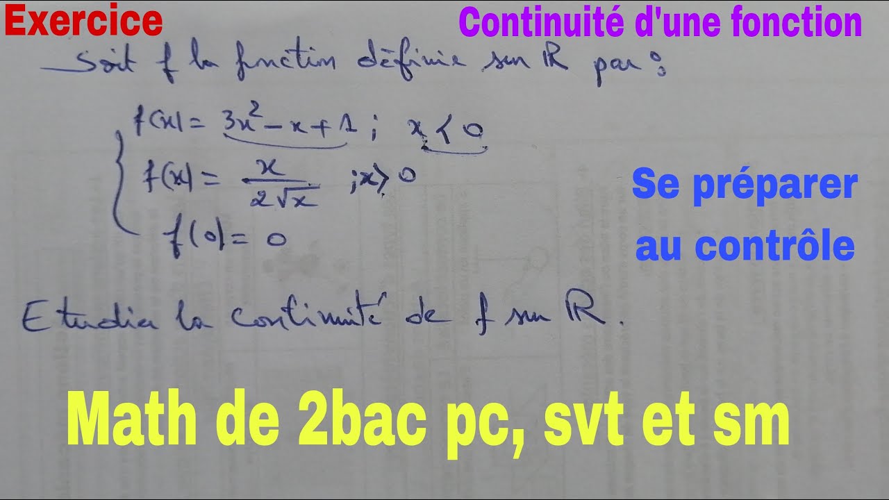 continuite dune fonction........math de 2bac scientifique