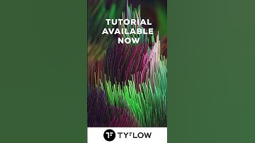 3ds Max & TyFlow Tutorial - Create abstract fiber optic cables #shorts