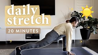 Daily Stretch Routine ☀ 20 min relaxing full body stretches