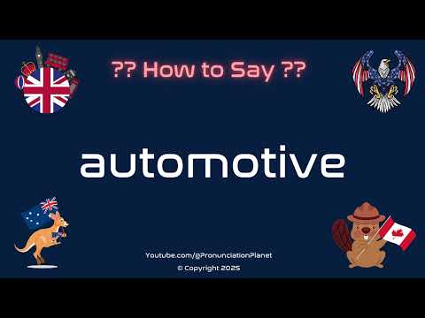 Automotive Industry Pronunciation