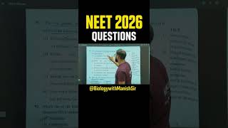 👉 NEET 2026 Real Exam Question 🔥 | Detailed Solution + Trick 💯 #neet2026 #neet