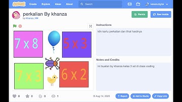 Ketika Anak kelas 3 SD Membuat Flashcard Perkalian Dengan Scratch Programming