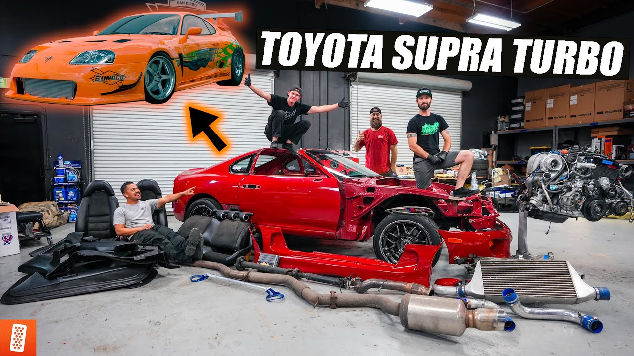 Building a Modern Day (Fast and Furious) 1994 Toyota Supra Turbo in 28  minutes! [TRANSFORMATION] 