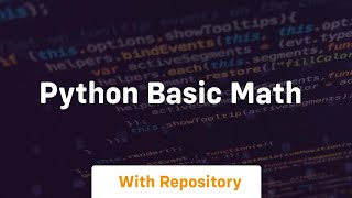 python basic math
