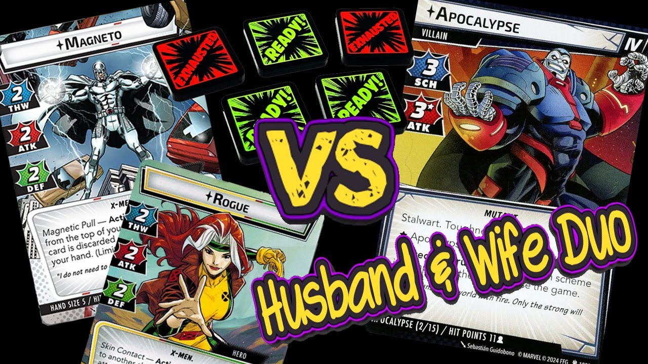 ROGUE & MAGNETO vs APOCALYPSE (Expert) Marvel Champions Playthrough