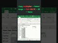 Excel Hidden Trick Multiply 100 Cells in 3 Seconds! 🤯 #shortsvideo #shortviralvideos
