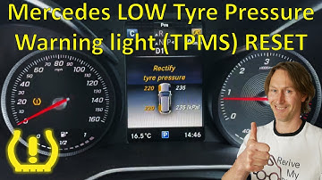 Mercedes Tyre Pressure Warning Light Reset Guide TPMS – Mercedes E class C class W205