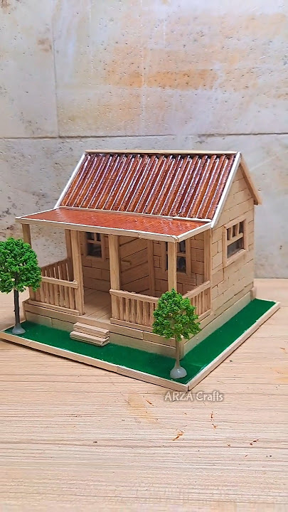 kerajinan rumah sederhana dari stik es krim #diy #viralid #prakarya #kerajinantangan #miniature