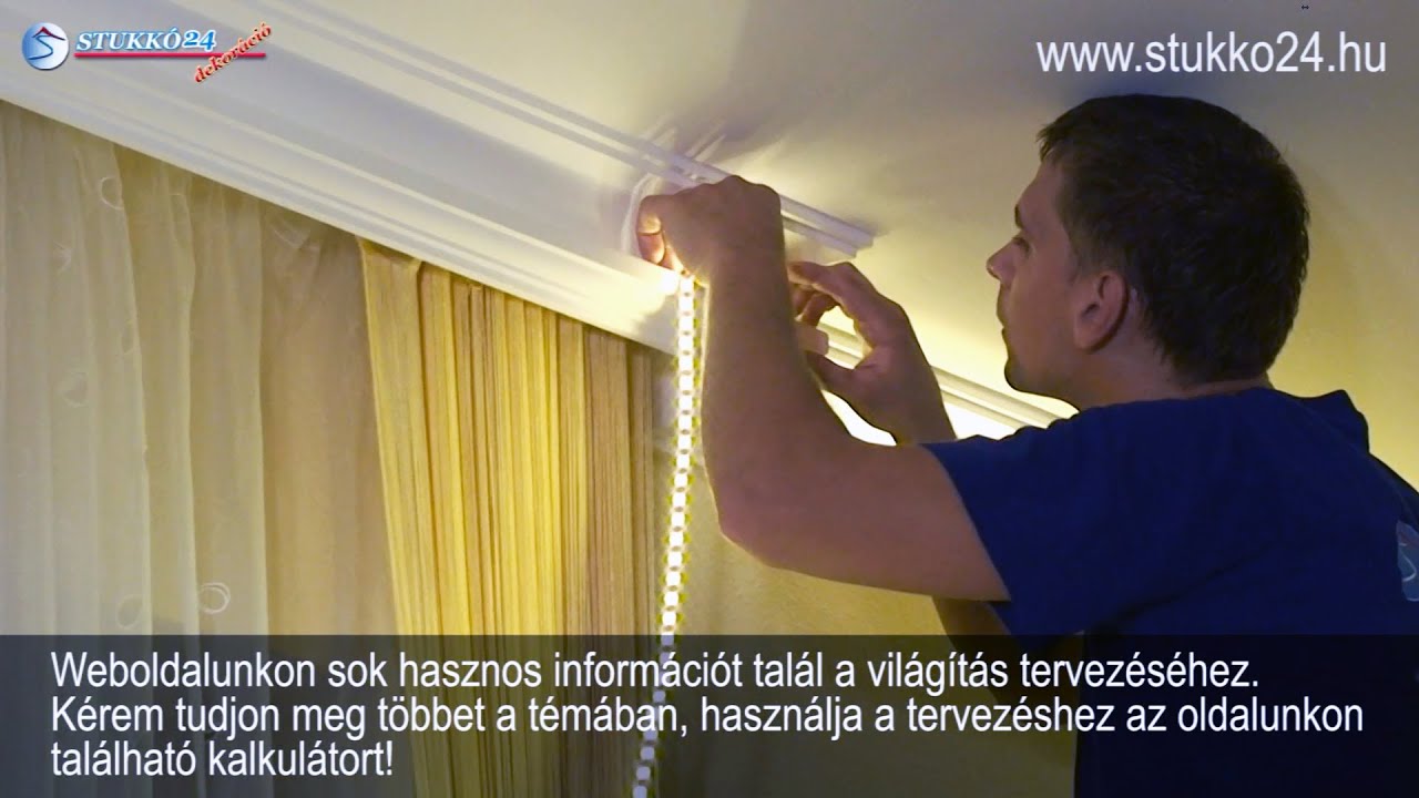 Led világítás, rejtett világítás youtube