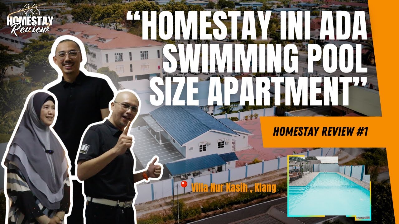 Homestay ni ada swimming pool size apartment?