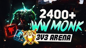 WindWalker Monk PvP 2400 Rating 3v3 Arena BFA 8.3