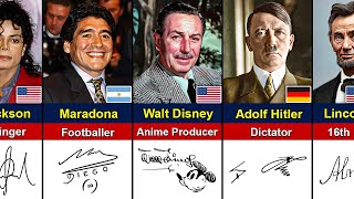 Coolest Signatures of Famous Death People