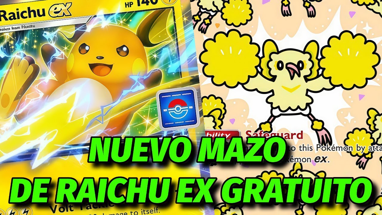 💥NUEVO Mazo de RAICHU EX GRATUITO Y ORICORIO en POKEMON POCKET - YouTube