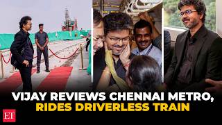 Tamil Nadu CM Vijay reviews Chennai metro phase-II progress, rides driverless train