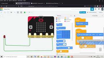 Microbit Tinkercad 01 LED Proyecto STEAM Robótica MARÍA