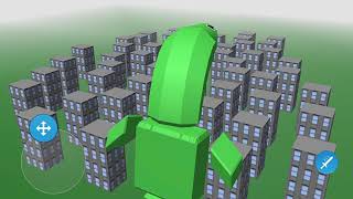 Giant Kermit Destroys The City Of Citys