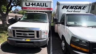 Penske vs Uhaul Comparison- Exterior look