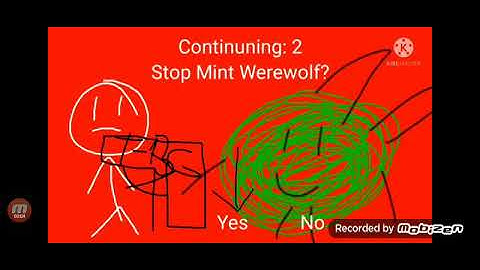 Stickman VS Mints Werewolf (Australian PS5 Bootleg) Continue & Game Over