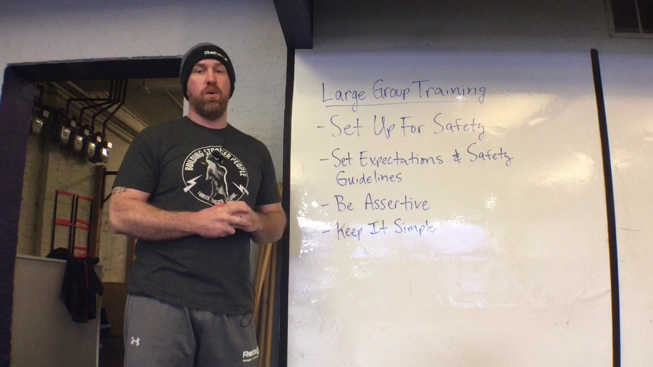 Just the Tip: Considerations for Large Group Training