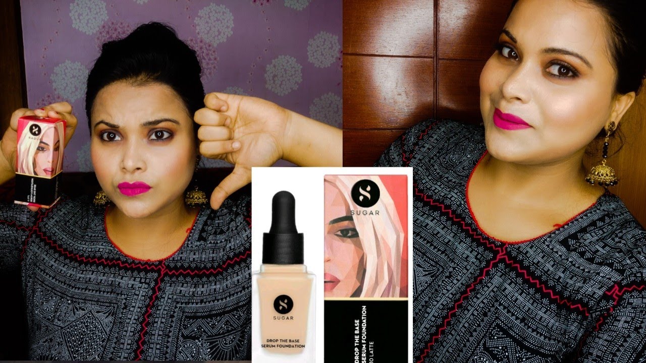 Sugar Cosmetic Foundation review and demo YouTube