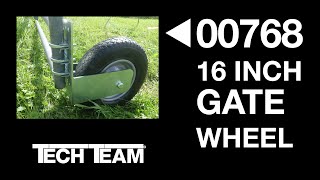 Tech Team 00768 - 16 Diameter Face Mount Flat Free Cattle Gate Wheel
